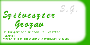 szilveszter grozav business card